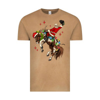 Vintage Camel christmas cowboy santa Vintage Tee - MaliasSmallBusiness