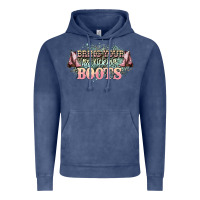 Vintage Denim bring your ass kicking boots Vintage Hoodie - NancyCooperArtShop