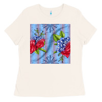 Bone patriotic rose Ladies Tee - BundleAndBundleShop