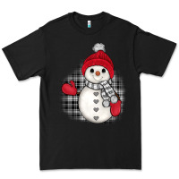 Black grey christmas snowman Premium Tee - JahusDesignShop