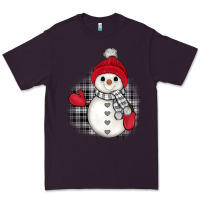 Plum grey christmas snowman Premium Tee - JahusDesignShop