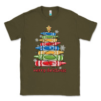 Army Green crayons tree christmas Classic Tee - MaliasSmallBusiness