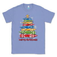 Colony Blue crayons tree christmas Classic Tee - MaliasSmallBusiness