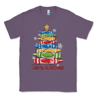 Lavender crayons tree christmas Classic Tee - MaliasSmallBusiness