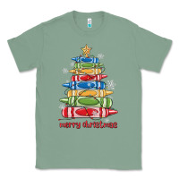 Sage crayons tree christmas Classic Tee - MaliasSmallBusiness