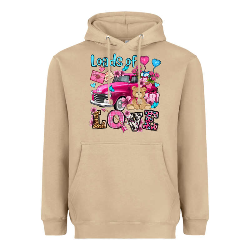 Loads Of Love Valentine's Day Olivia Heavyweight Hoodie by OliviaCreatesArt | Teevron