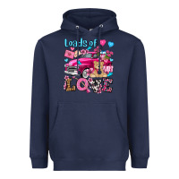 Navy loads of love valentine's day olivia Heavyweight Hoodie - OliviaCreatesArt