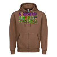 Chestnut Louisiana Louisiana Louisiana Zipper Hoodie - HowdyJamesFarm