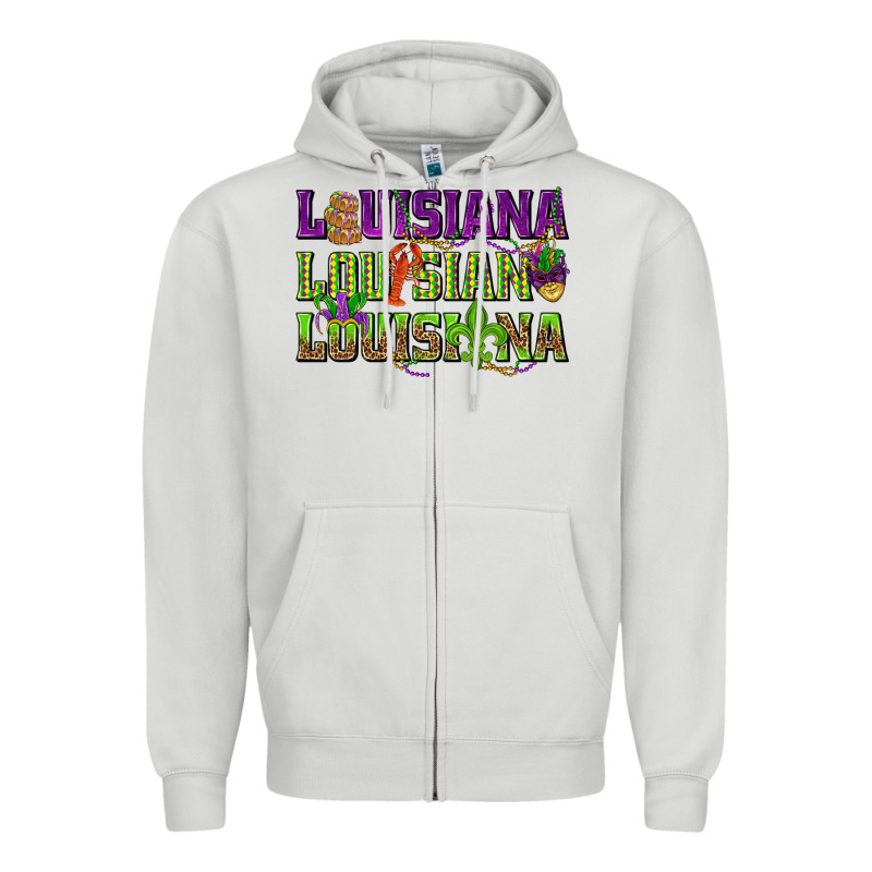 Louisiana Louisiana Louisiana Zipper Hoodie by HowdyJamesFarm | Teevron