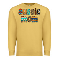 Antique Gold Aussie mom Premium Sweatshirt - CowCowDesign