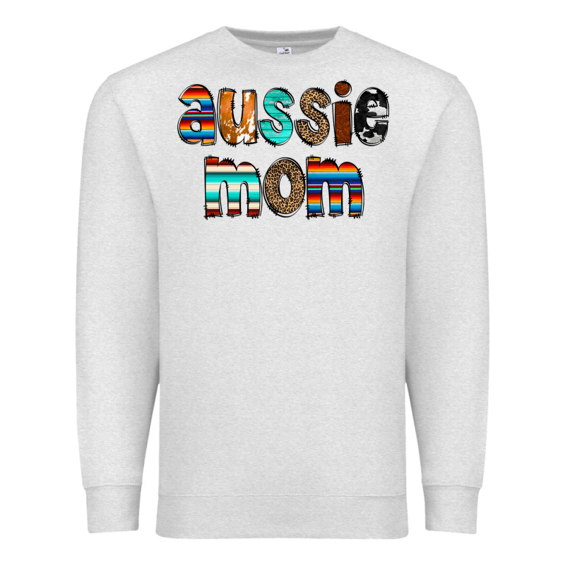 Aussie Mom Premium Sweatshirt by CowCowDesign | Teevron
