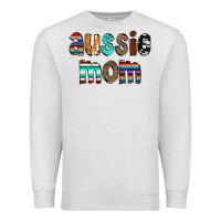 Oatmeal Heather Aussie mom Premium Sweatshirt - CowCowDesign