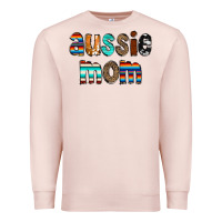 Pale Pink Aussie mom Premium Sweatshirt - CowCowDesign