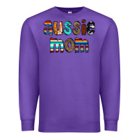 Purple Aussie mom Premium Sweatshirt - CowCowDesign