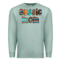 Seafoam Aussie mom Premium Sweatshirt - CowCowDesign
