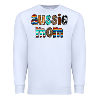 White Aussie mom Premium Sweatshirt - CowCowDesign