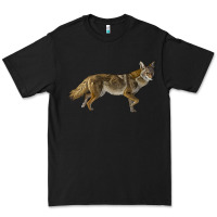 Black coyote Premium Tee - LillyAllenDesigns