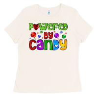Bone powered by candy with lollipops Ladies Tee - AdoDesignShop