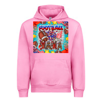 Fuchsia Pink Football Mama Urban Hoodie - CowhideDigitalArt