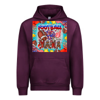 Mauve Wine Football Mama Urban Hoodie - CowhideDigitalArt