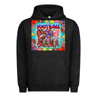 Pigment Black Football Mama Urban Hoodie - CowhideDigitalArt