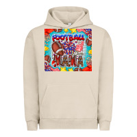 Pigment French Oak Football Mama Urban Hoodie - CowhideDigitalArt