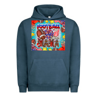 Pigment Midnight Navy Football Mama Urban Hoodie - CowhideDigitalArt