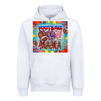 White Football Mama Urban Hoodie - CowhideDigitalArt