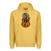Antique Gold leopard pumpkin polka dot sunflower Premium Hoodie - JahusDesignShop
