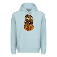 Blue Mist leopard pumpkin polka dot sunflower Premium Hoodie - JahusDesignShop