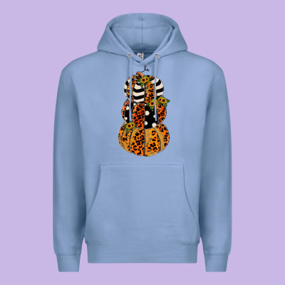 Leopard Pumpkin Polka Dot Sunflower Premium Hoodie Designed By Jahusdesignshop