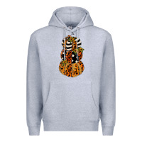 Heather Grey leopard pumpkin polka dot sunflower Premium Hoodie - JahusDesignShop