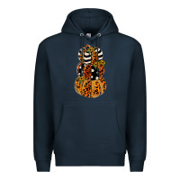 Navy leopard pumpkin polka dot sunflower Premium Hoodie - JahusDesignShop