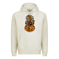 Oatmeal Heather leopard pumpkin polka dot sunflower Premium Hoodie - JahusDesignShop