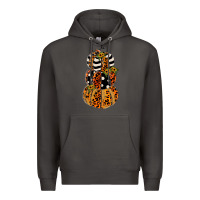 Smoke leopard pumpkin polka dot sunflower Premium Hoodie - JahusDesignShop