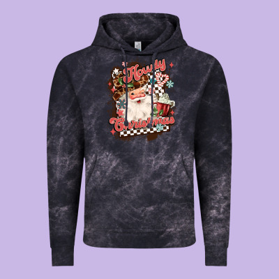 Western Howdy Christmas Vintage Hoodie Designed By Maliassmallbusiness