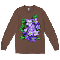 Chestnut Mayflower Plant Illustrations Long Sleeve Tee - LillyAllenDesigns
