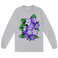 Moon Dust Mayflower Plant Illustrations Long Sleeve Tee - LillyAllenDesigns