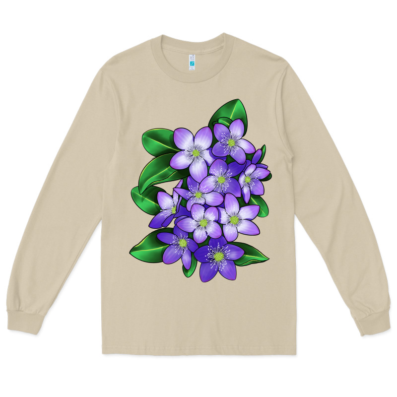 Mayflower Plant Illustrations Long Sleeve Tee by LillyAllenDesigns | Teevron