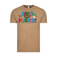 Vintage Coffee merry and pregnant Vintage Tee - MaliasSmallBusiness