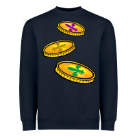 Navy louisiana coins Heavyweight Sweatshirt - BarkalooDesign