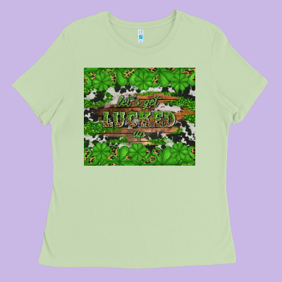 Let's Get Lucked Up Ladies Tee Designed By Artiststas