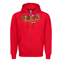 Red MA Medical Assistant Mardi Gras Zipper Hoodie - HowdyJamesFarm