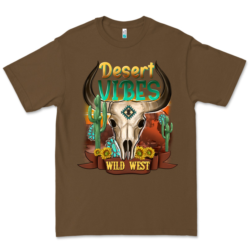 Desert Vibes Wild West Premium Tee by NancyCooperArtShop | Teevron