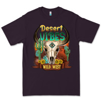 Plum desert vibes wild west Premium Tee - NancyCooperArtShop