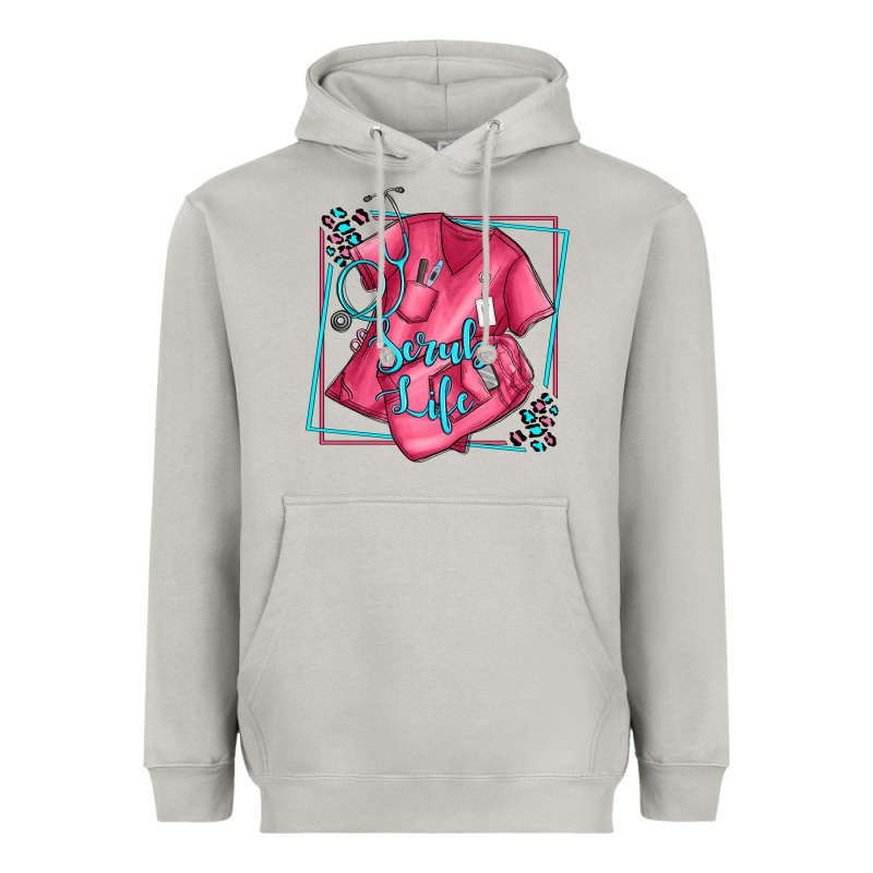 Nurse Scrub Life Olivia Heavyweight Hoodie by OliviaCreatesArt | Teevron