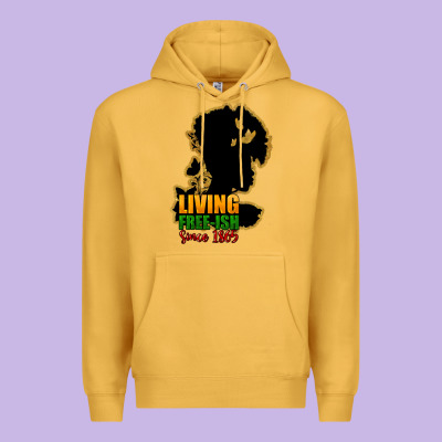 Living Free-ish Since 1865 Premium Hoodie Designed By Howdyjamesfarm