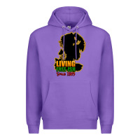 Purple Living free-ish since 1865 Premium Hoodie - HowdyJamesFarm