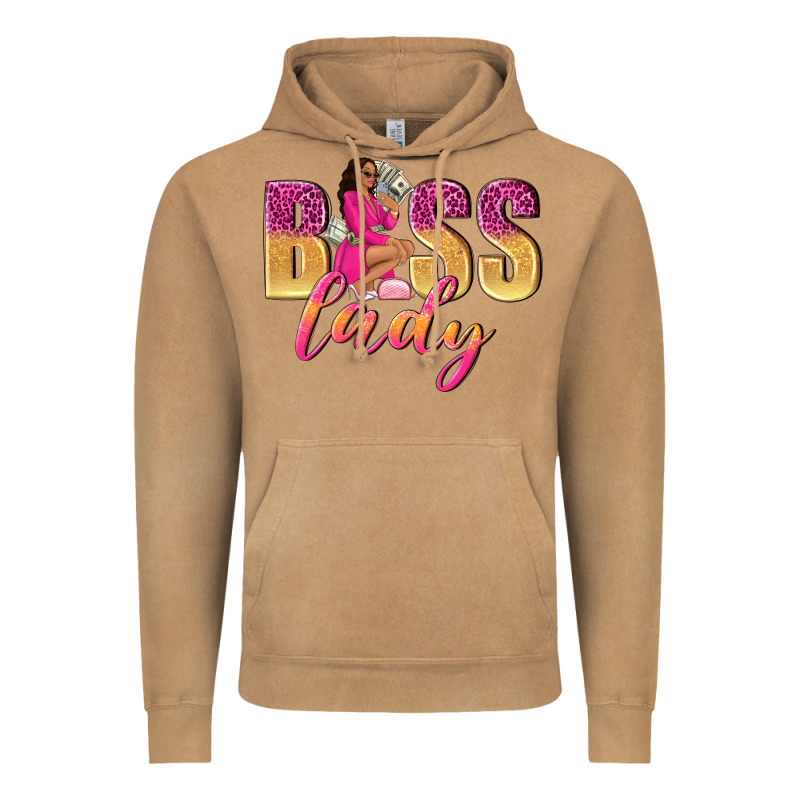 Boss Lady Afro Woman Vintage Hoodie by NancyCooperArtShop | Teevron