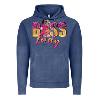 Vintage Denim boss lady afro woman Vintage Hoodie - NancyCooperArtShop